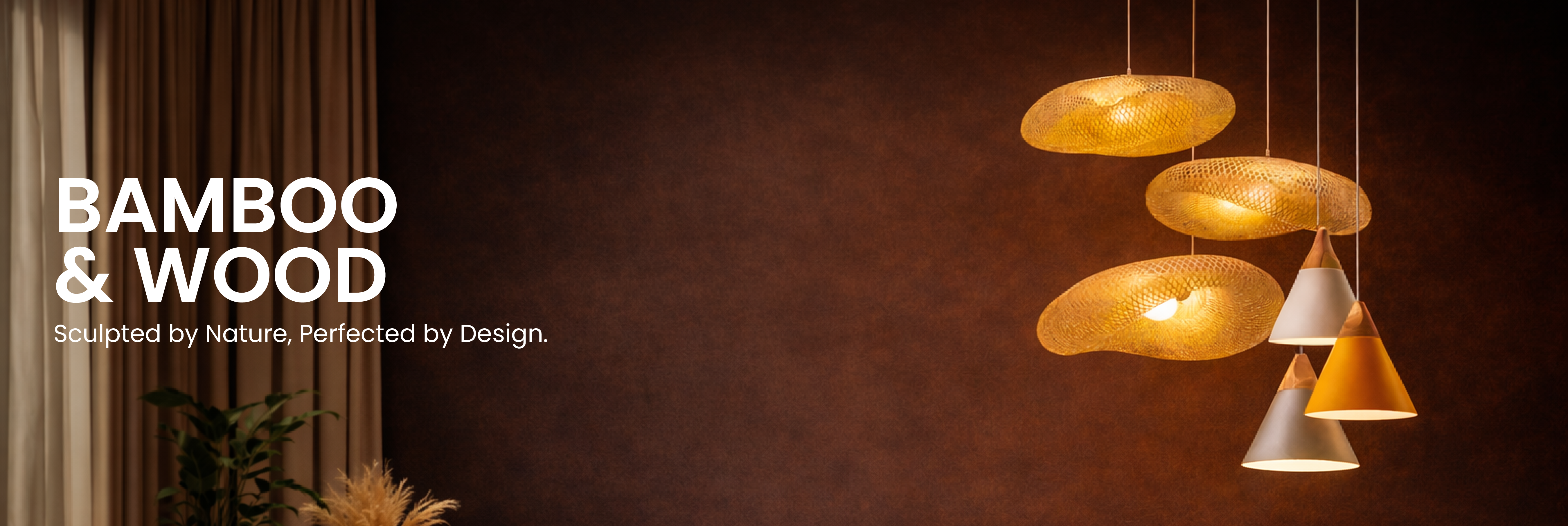 Wood & Bamboo Pendant Lights