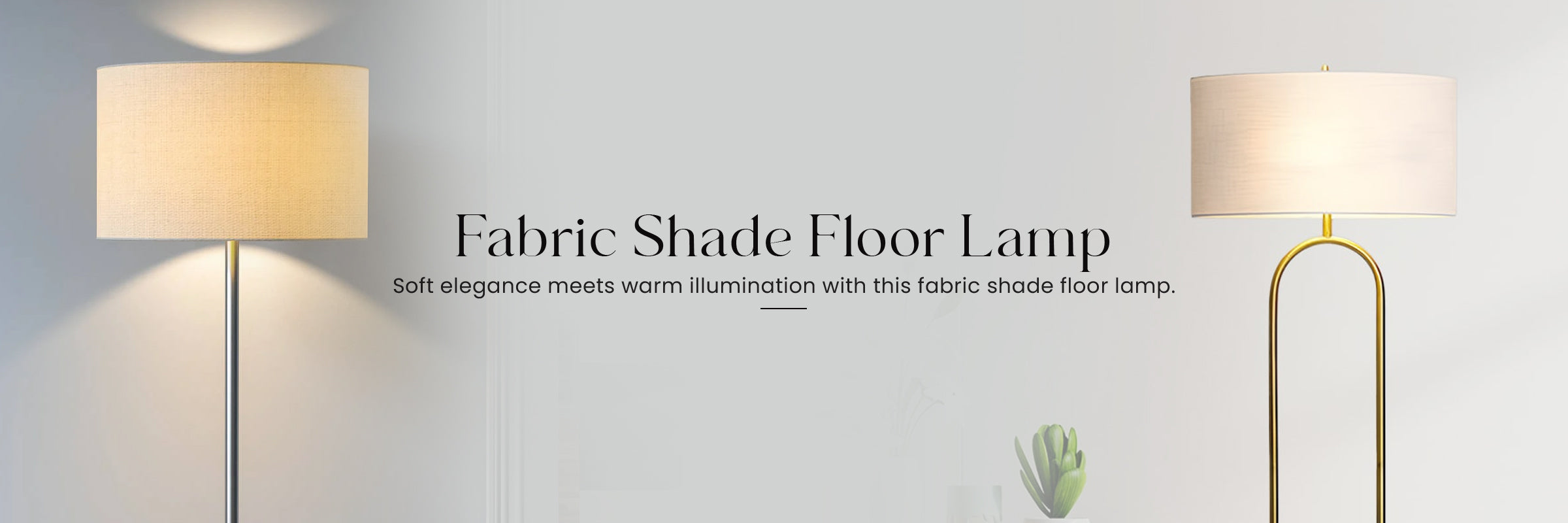 Fabric Shade Floor Lamp