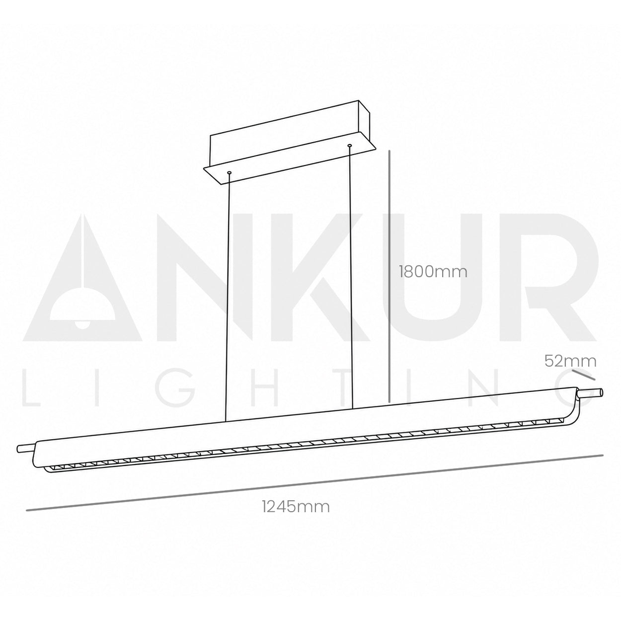 ANKUR VINCENZA 3CCT LED DIMMABLE WITH ADJUSTABLE LIFT FUNCTION HANGING LIGHT