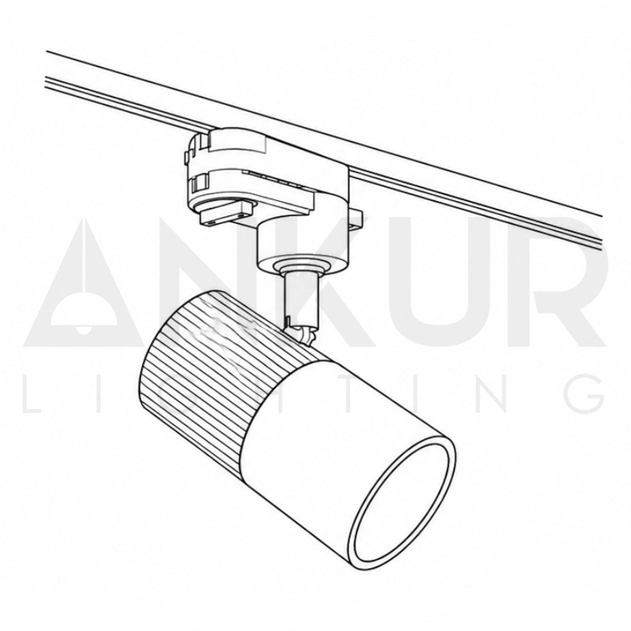 ANKUR SENTIERO GU10 7W TRACK LIGHT FOR RESIDENTIAL, RETAIL STORES AND SHOWROOMS