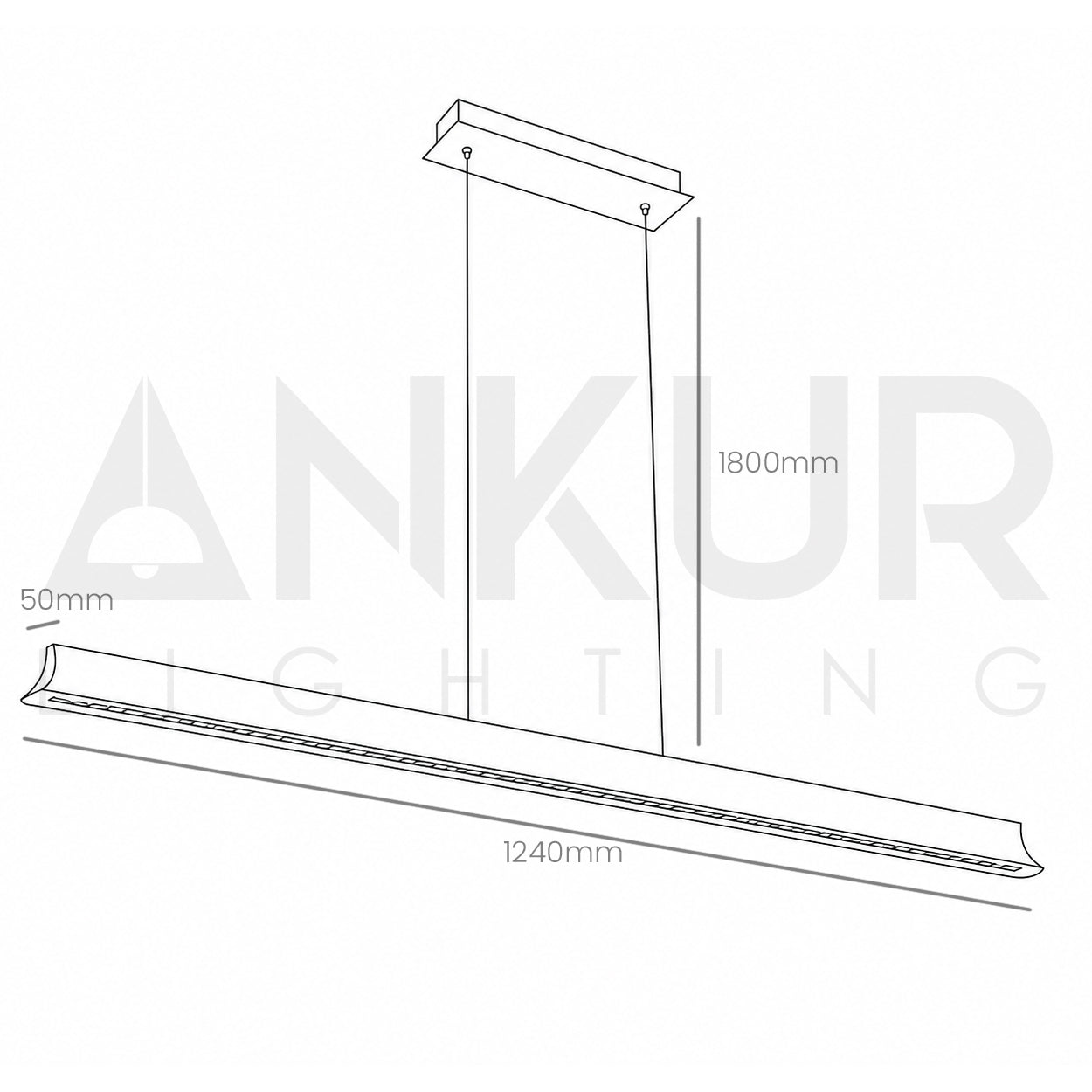 ANKUR CATENO 3CCT LED DIMMABLE WITH ADJUSTABLE LIFT FUNCTION HANGING LIGHT