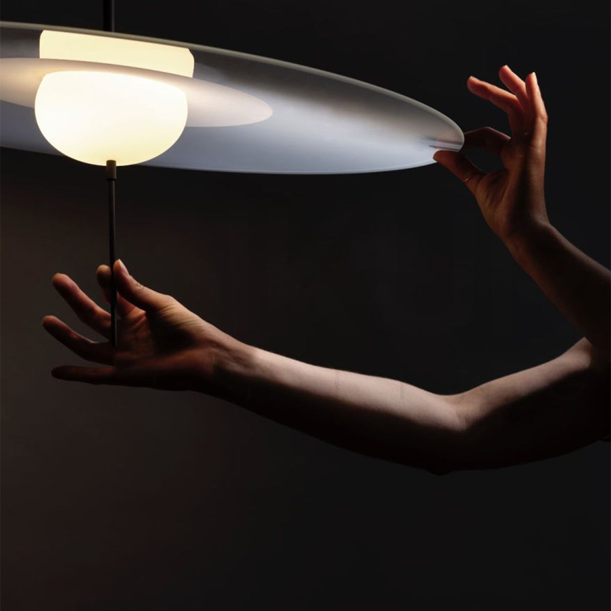 ANKUR SOLARA LED HANGING LIGHT MID CENTURY MODERN PENDANT LIGHT