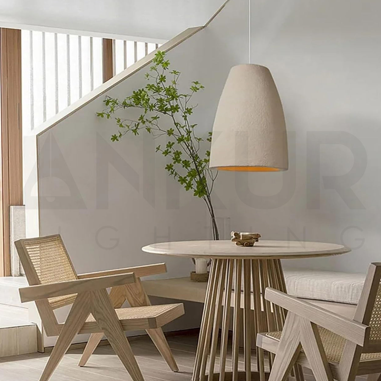 ANKUR LUNA RESIN PENDANT LIGHT FOR BEDROOM AND LIVING ROOM MODERN STYLE HANGING LIGHT