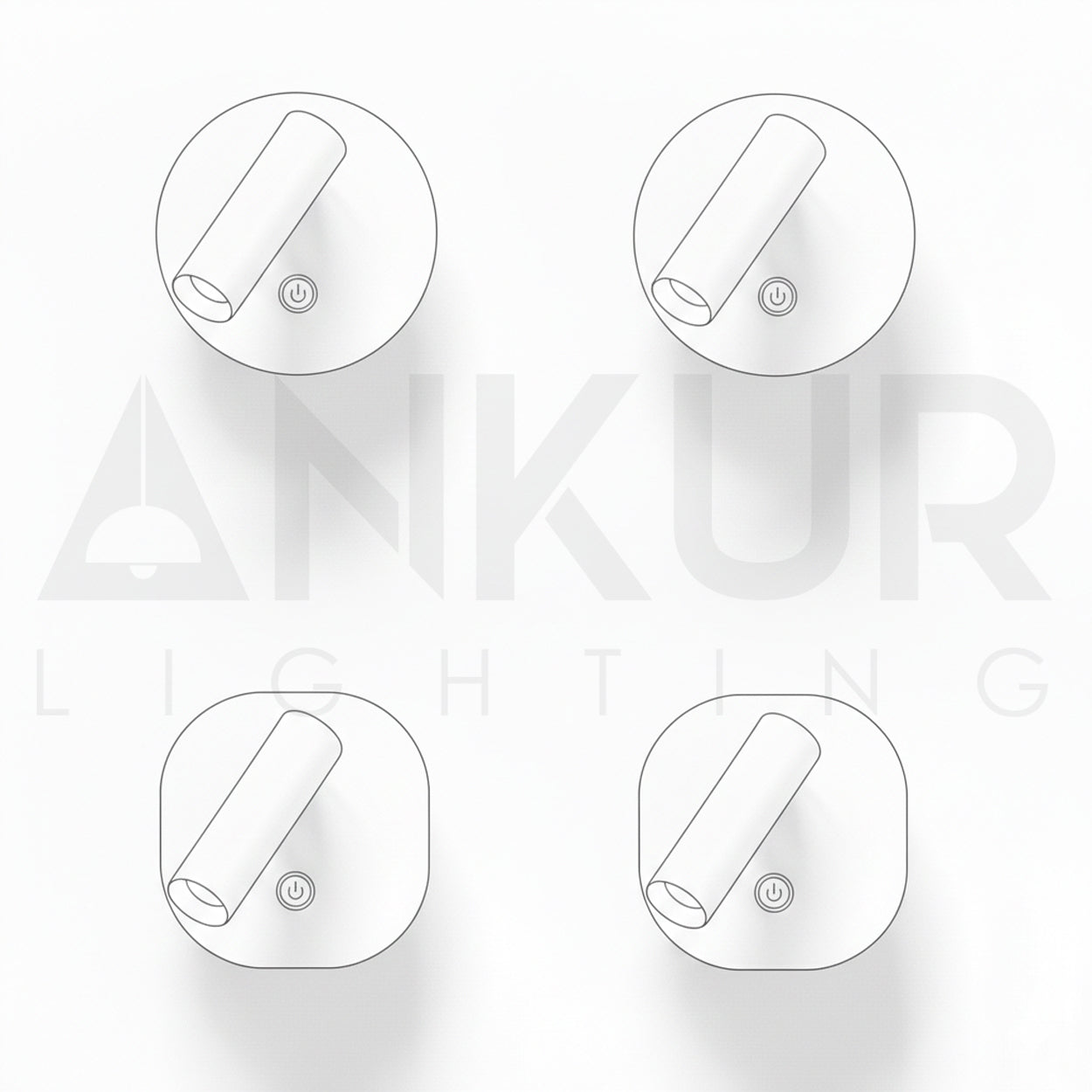 ANKUR AFFISSO KLEEN ROUND TOUCH DIMMING LED WALL LIGHT
