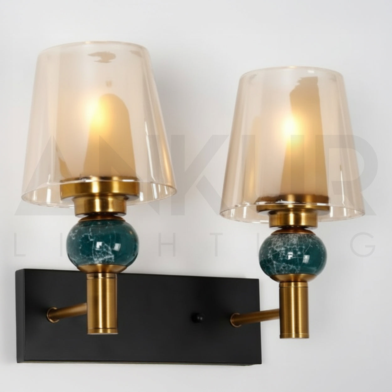 ANKUR SIREN VINTAGE ANTIQUE BRASS FINISH WALL LIGHT FOR HOME LIGHTING