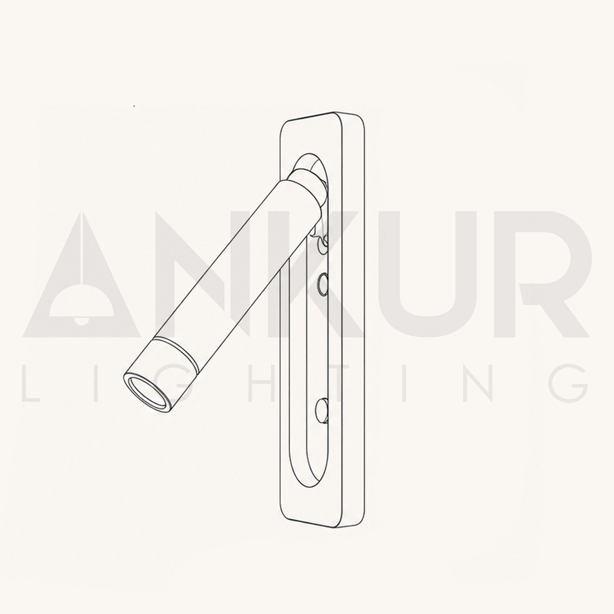 ANKUR POPPY METAL BEDSIDE PULL-OUT LED WALL LIGHT