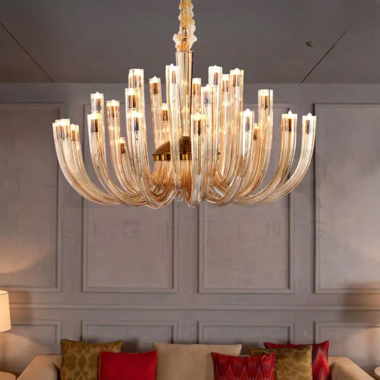 ANKUR MURANA CASTILLO ITALIAN GLASS CRYSTAL CANDLE CHANDELIER