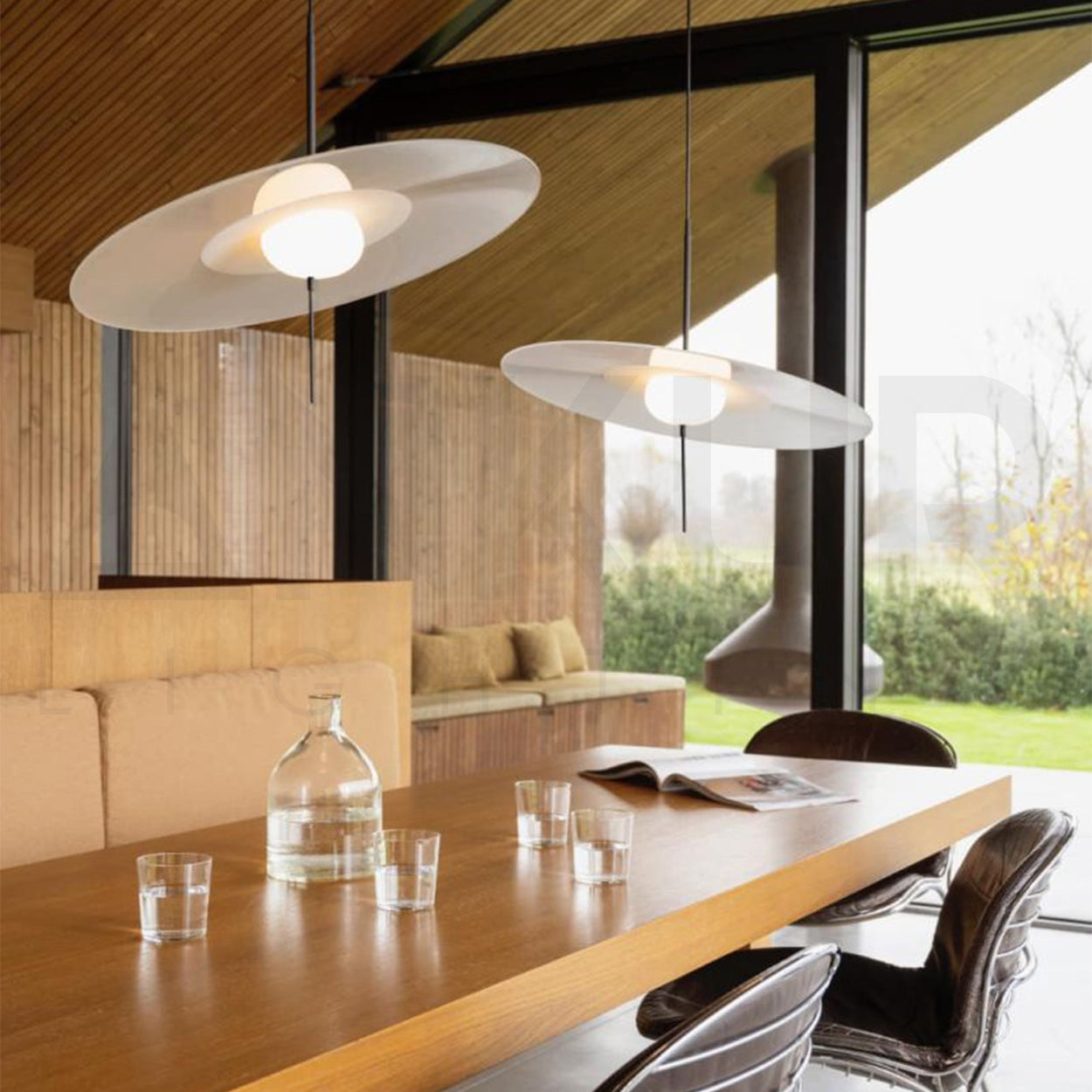ANKUR SOLARA LED HANGING LIGHT MID CENTURY MODERN PENDANT LIGHT