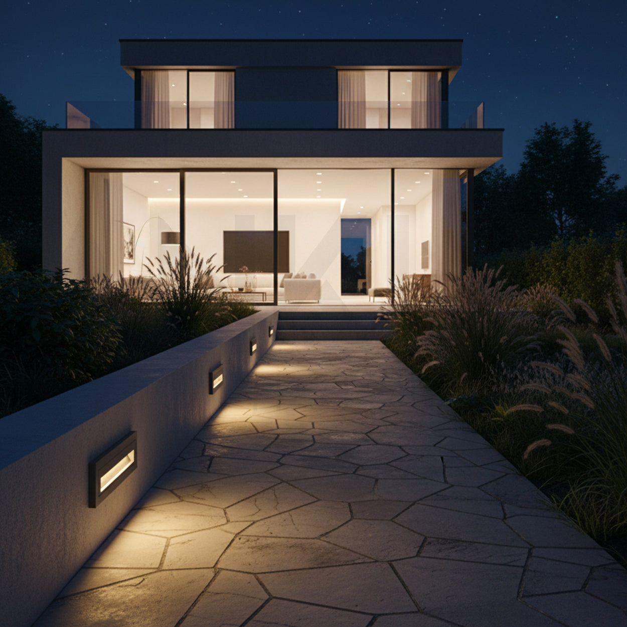 ANKUR CLOVER RECTANGLE SHAPE STEP LIGHT FOR INDOOR AND OUTDOOR LIGHTING