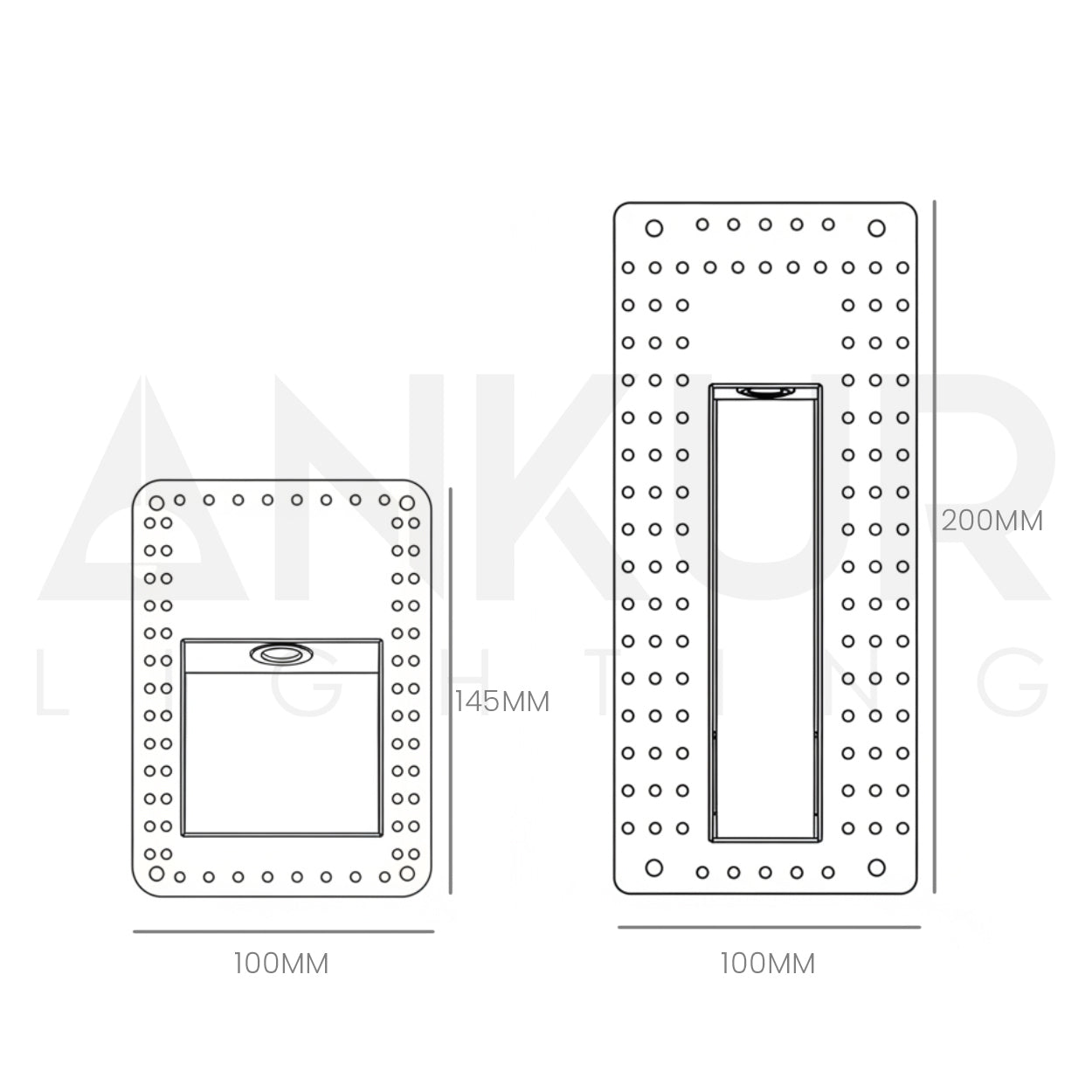 ANKUR VERTEX VERTICAL SHAPE STEP LIGHT FOR INDOOR AND OUTDOOR LIGHTING