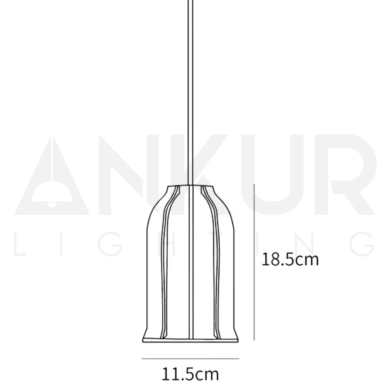 ANKUR HELIOS REDDISH BROWN MICROCEMENT LAMPSHADE CONCRETE PENDANT LIGHT