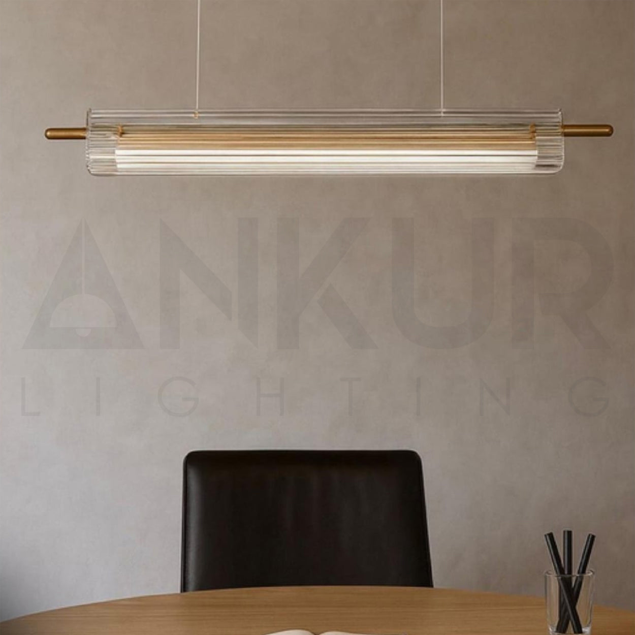 ANKUR LUSTRO METAL AND GLASS MODERN HANGING LIGHT