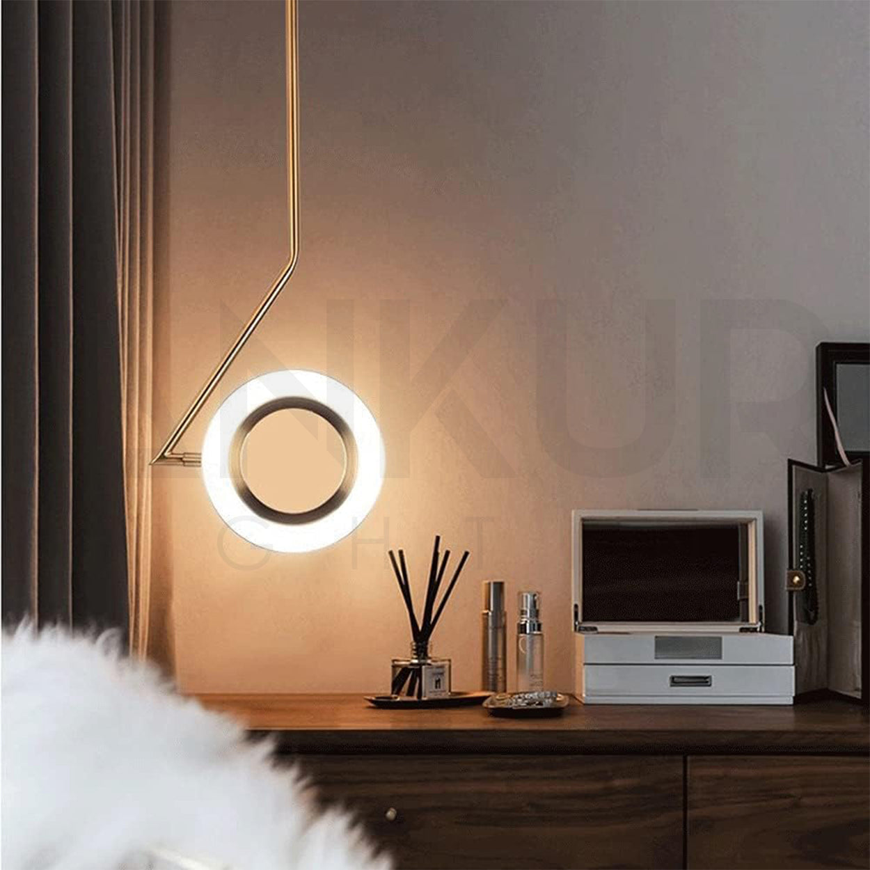 ANKUR FERROUS MODERN METAL LED PENDANT LIGHT FOR KITCHEN AND DINNING HANGING LIGHT