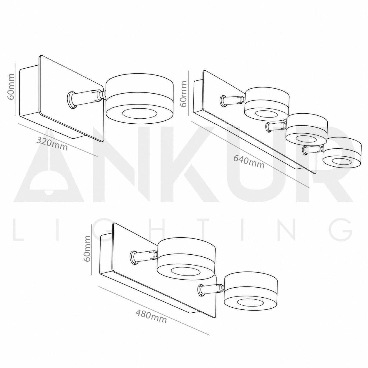 ANKUR DONUT CONTEMPORARY LED MIRROR AND PICTURE LIGHT FOR LIVING AND HOME LIGHTING