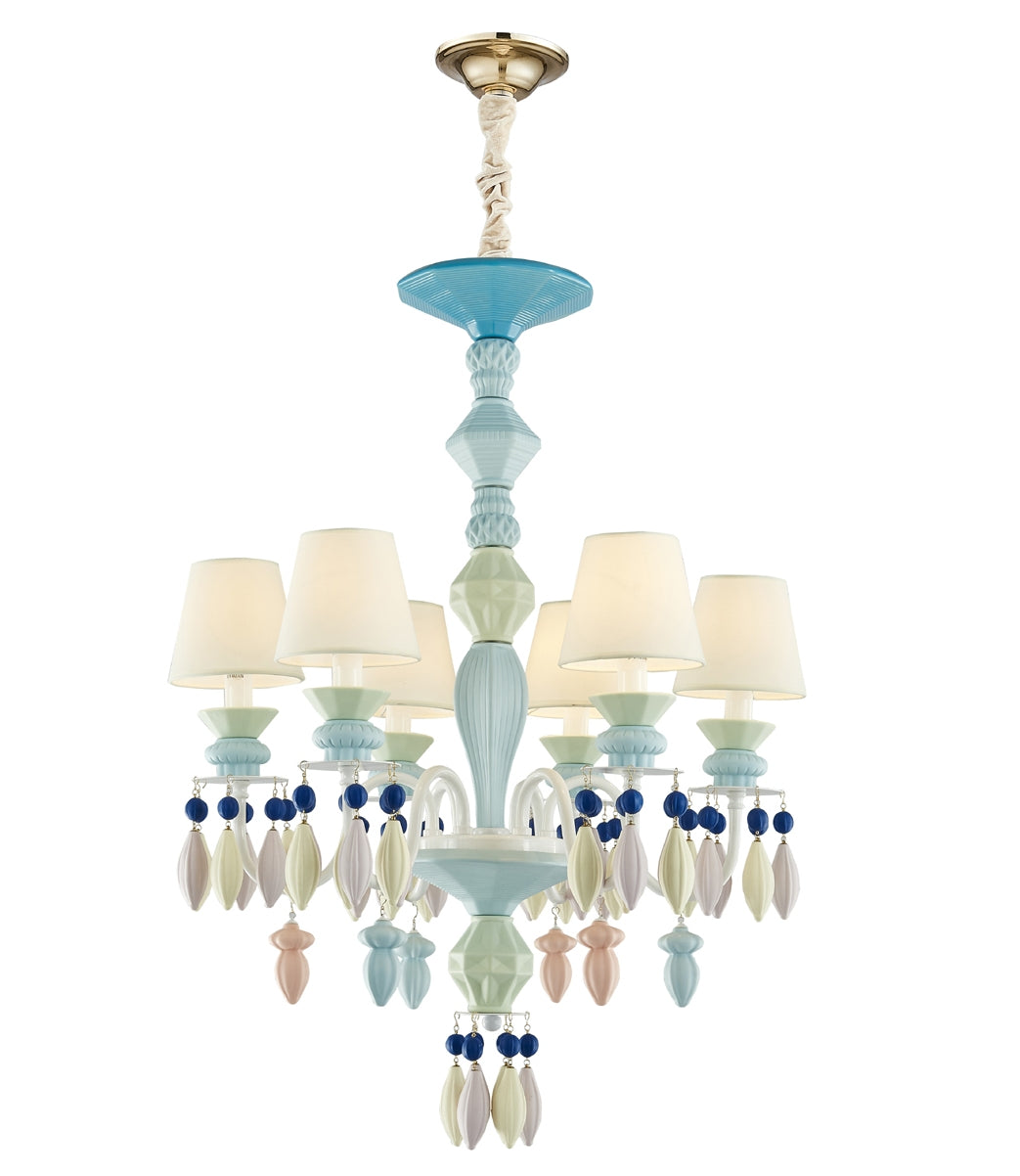 ANKUR BELLE LUXURY 8 LIGHT MULTICOLOUR HANDMADE CHANDELIER