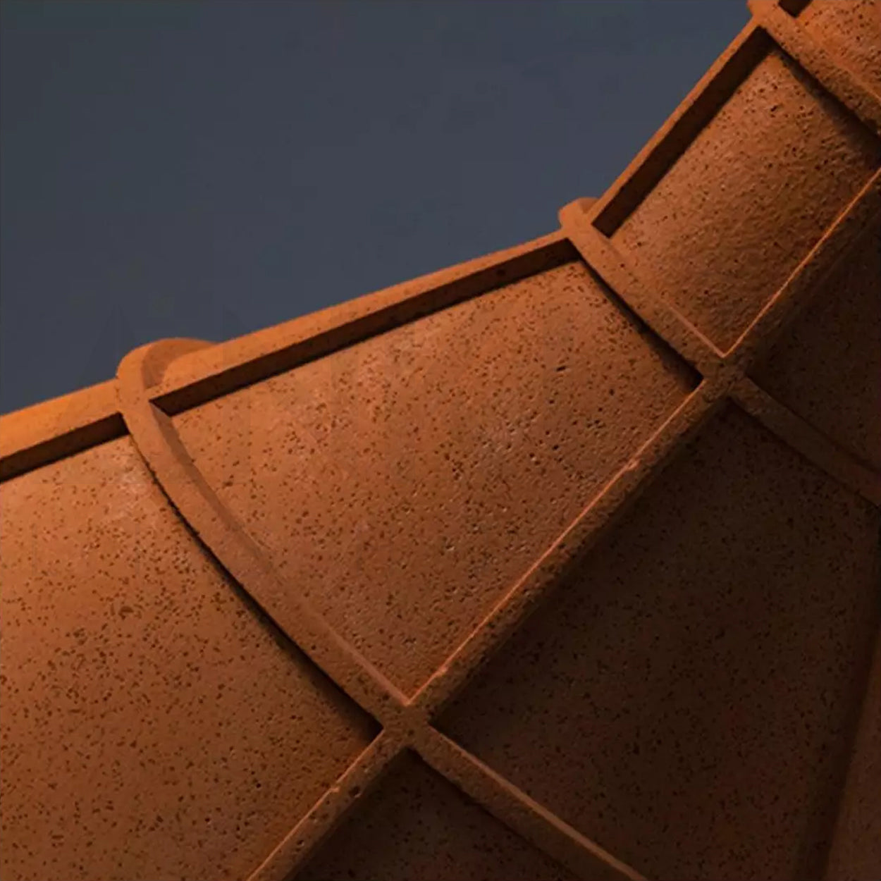 ANKUR HELIOS REDDISH BROWN MICROCEMENT LAMPSHADE CONCRETE PENDANT LIGHT