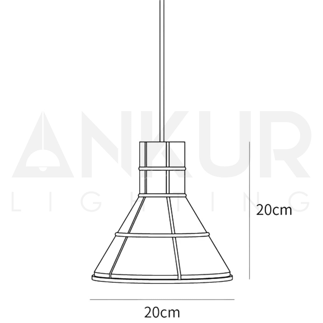 ANKUR HELIOS REDDISH BROWN MICROCEMENT LAMPSHADE CONCRETE PENDANT LIGHT