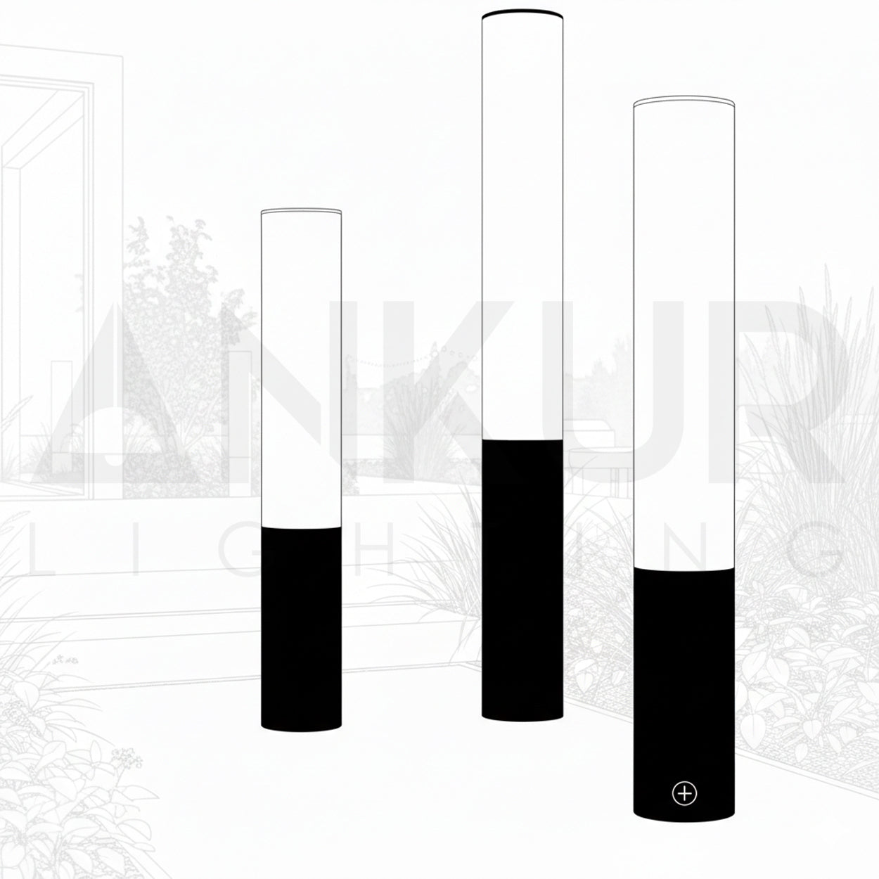 ANKUR CELIO ANTI GLARE 360 DEGREE IP65 WATER PROOF BOLLARD LIGHT