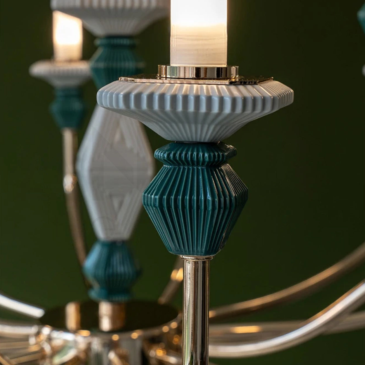 ANKUR STELLAIRE LARGE CEREMIC CLASSIC CHANDELIER FOR LUXURY HOMES