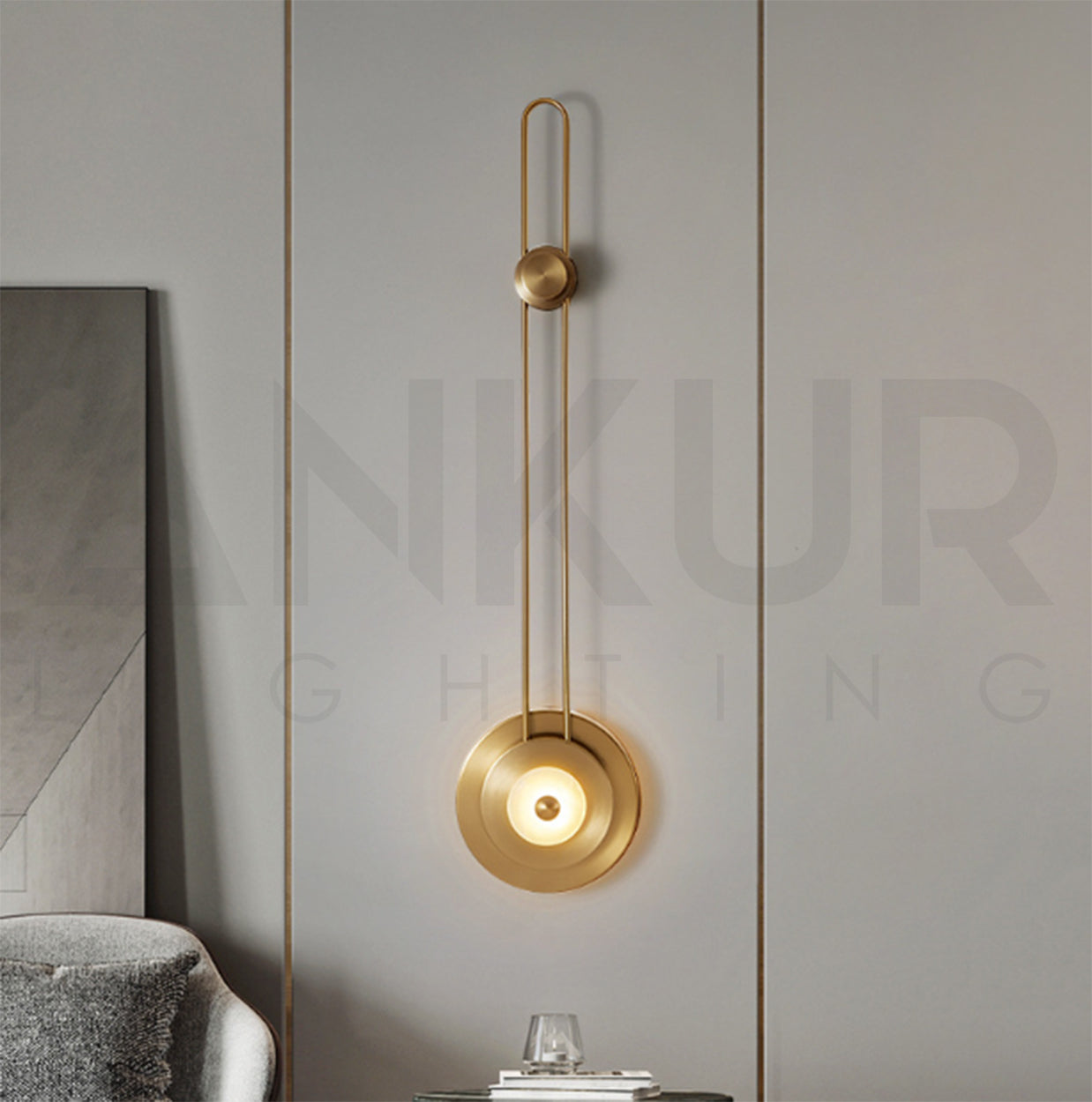ANKUR APEX DECORATIVE WITH METAL FINISH LED WALL LIGHT FOR HOME LIGHTING