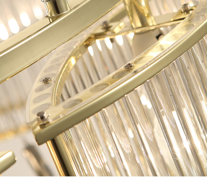 ANKUR VALERIA CRYSTAL CHANDELIER GOLD AND METAL FINISH FOR LUXURY HOME