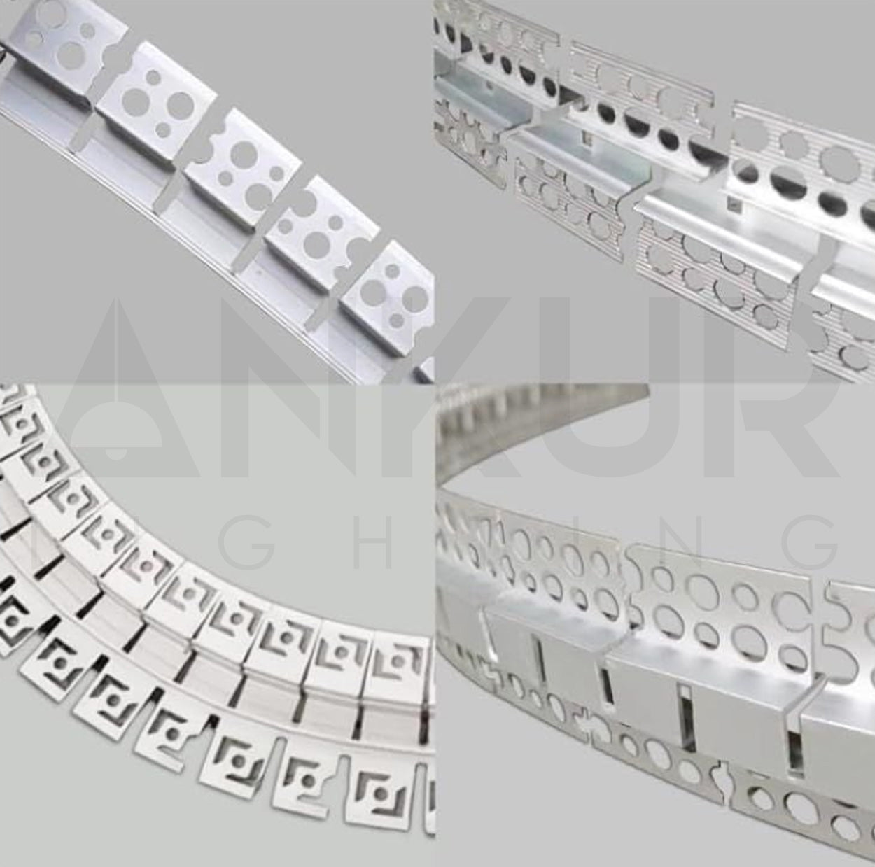 ANKUR FLEXIBLE NEON ALUMINIUM MESH CLAMP FOR NEON STRIP LIGHTS (ONLY PROFILE)