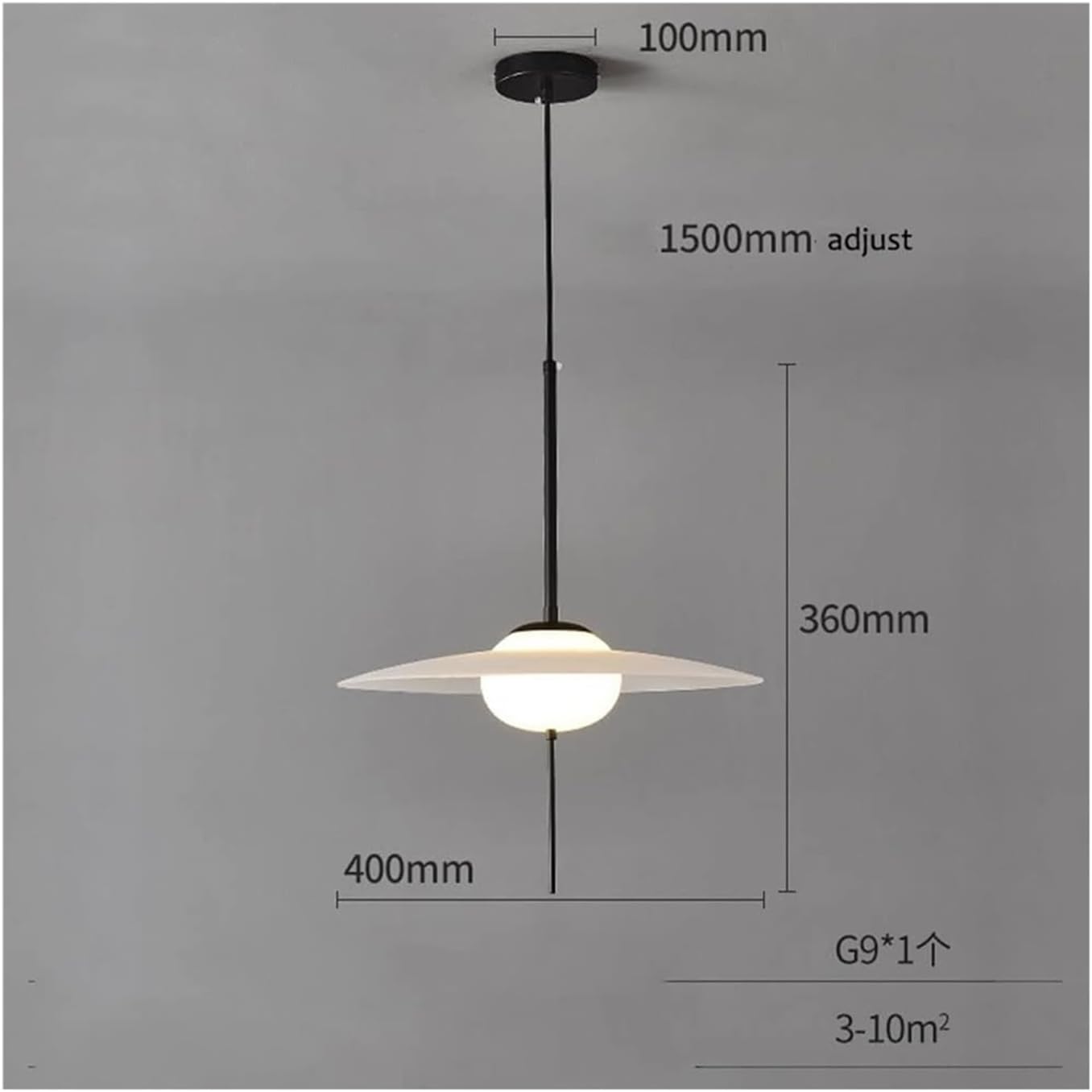 ANKUR SOLARA LED HANGING LIGHT MID CENTURY MODERN PENDANT LIGHT