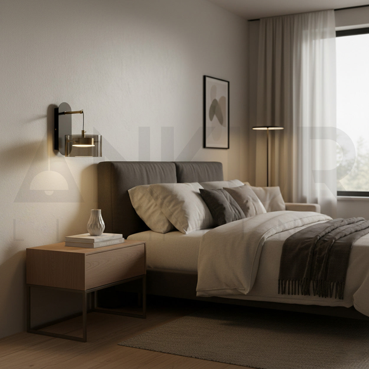 ANKUR ECLIPTA MODERN METAL AND GLASS LED WALL LAMPS