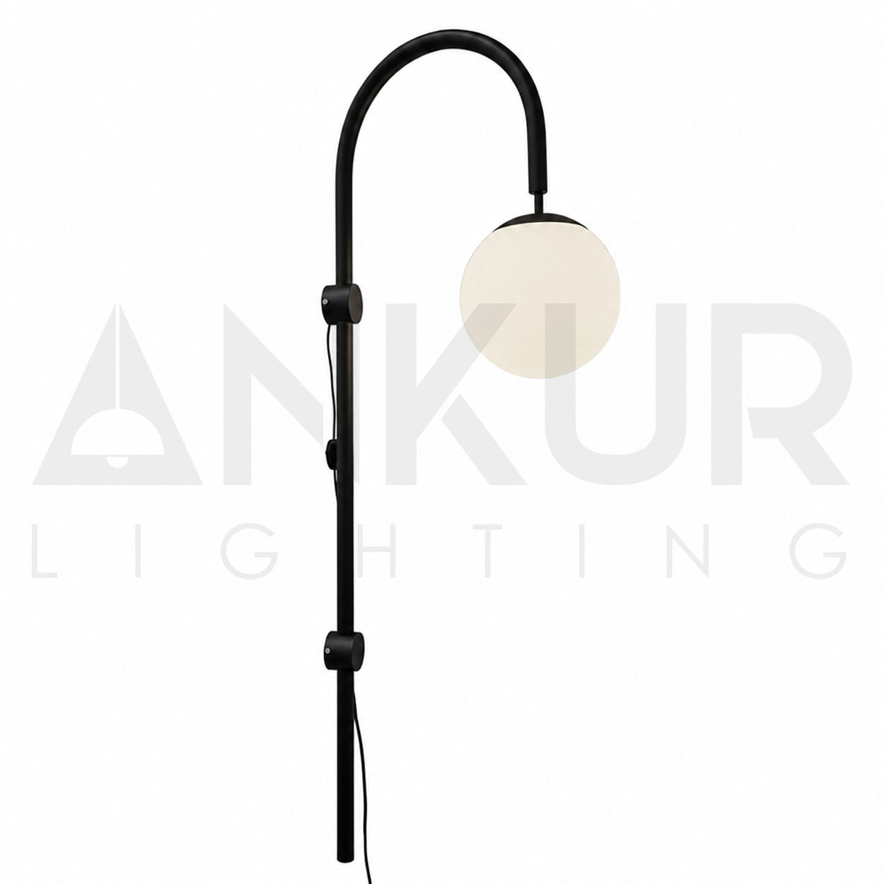 ANKUR OCTAVIAN MILKY GLOBE WALL LIGHT FOR RESTAURANT LIGHTING