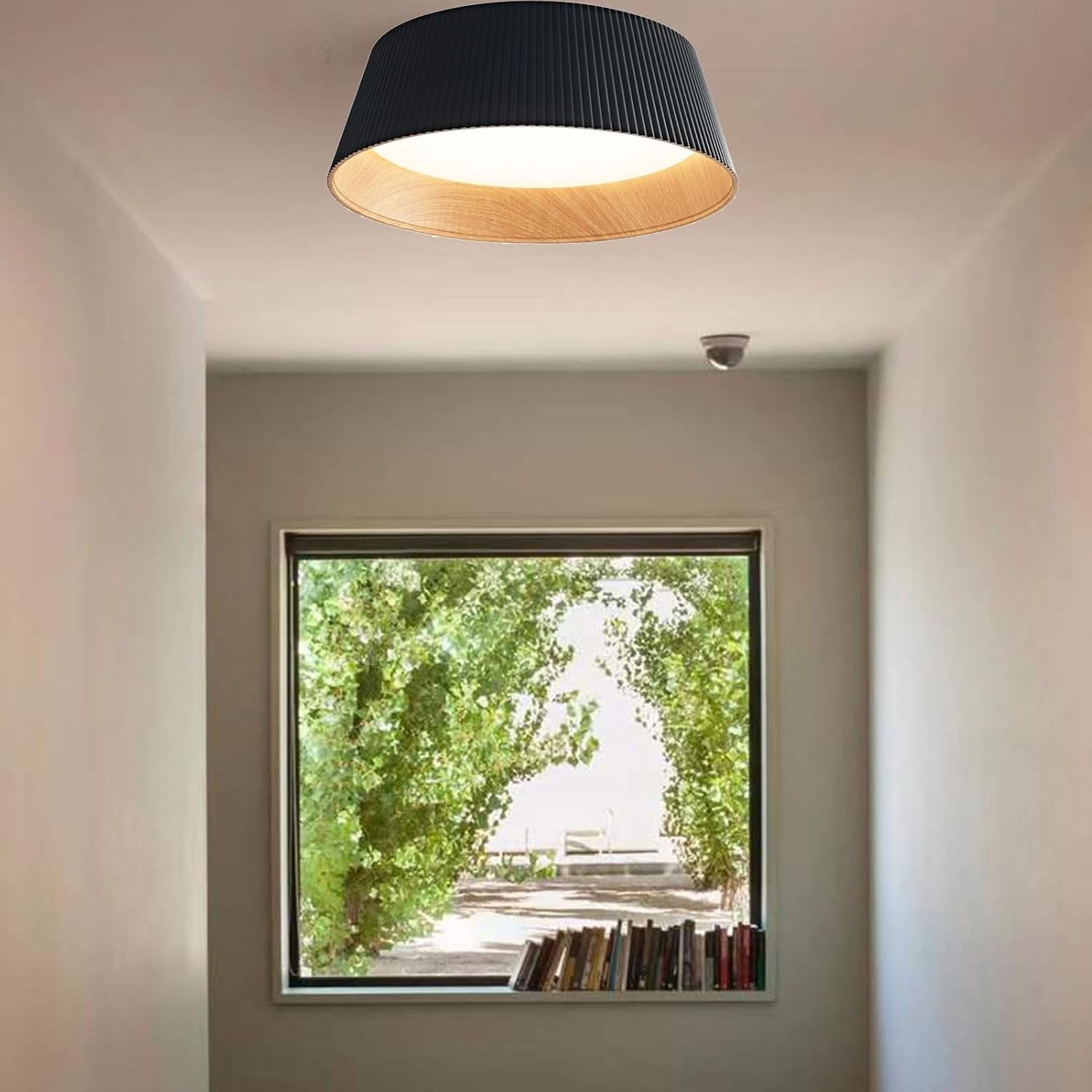 ANKUR CIRQUE 60W SURFACE CEILING LIGHT | 3CCT TUNABLE LED | BLACK WOODEN