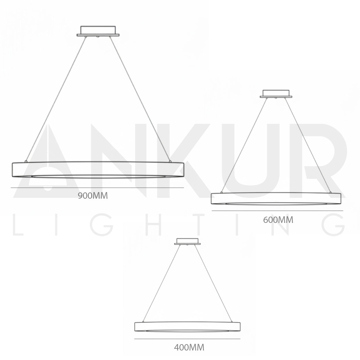 ANKUR TAMBOR DONUT LED PENDANT LIGHT FOR LUXURY HOTELS AND HOME LIGHTS