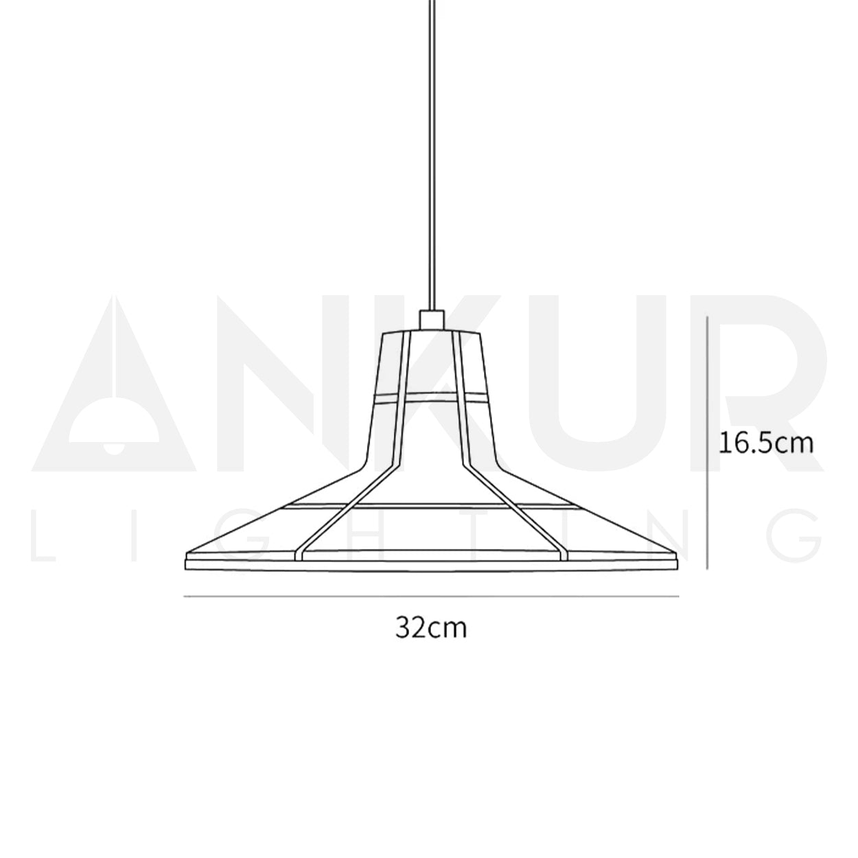 ANKUR HELIOS REDDISH BROWN MICROCEMENT LAMPSHADE CONCRETE PENDANT LIGHT