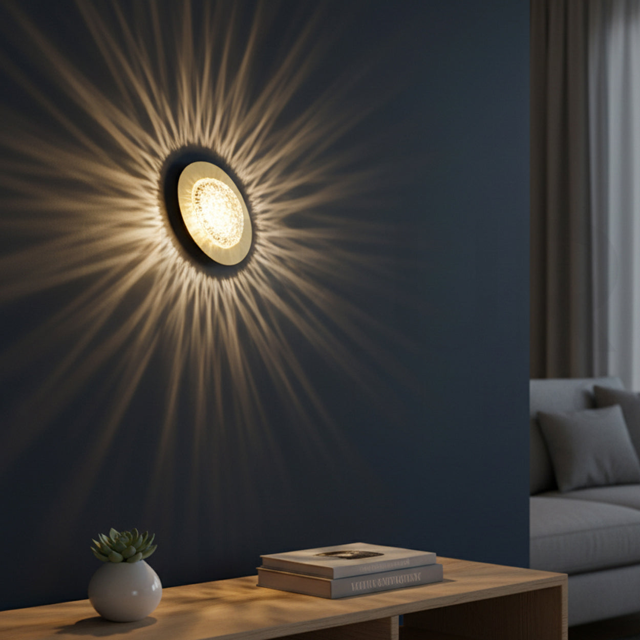 ANKUR GECKO BRUSHED BRASS MODERN WALL LIGHT