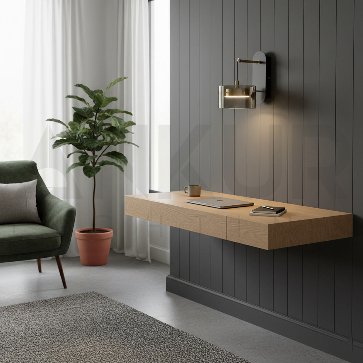 ANKUR ECLIPTA MODERN METAL AND GLASS LED WALL LAMPS
