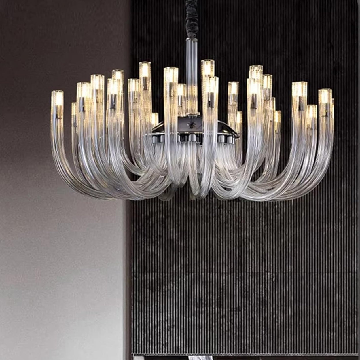 ANKUR MURANA CASTILLO ITALIAN GLASS CRYSTAL CANDLE CHANDELIER