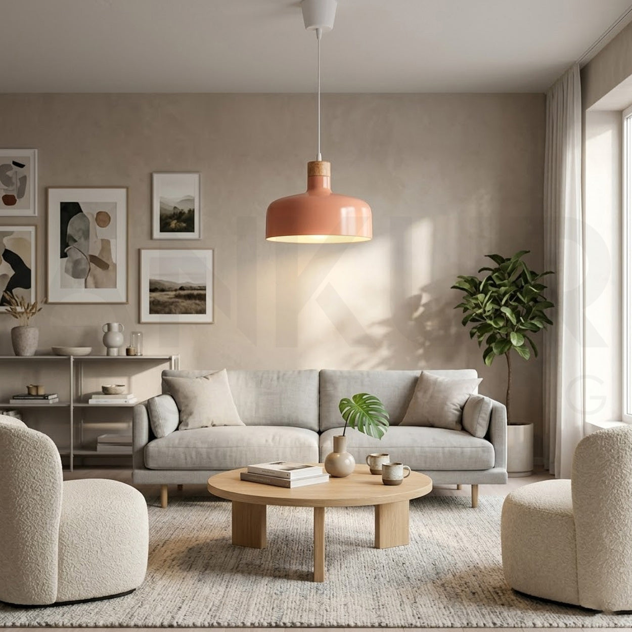 ANKUR ACACIA RVR NORDIC STYLE MILD STEEL PENDANT LIGHT