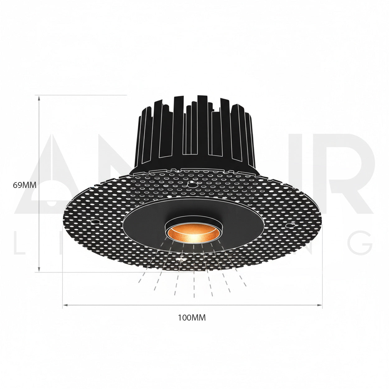 ANKUR EURO TRIMLESS DOT PINSPOT LED DOWNLIGHT