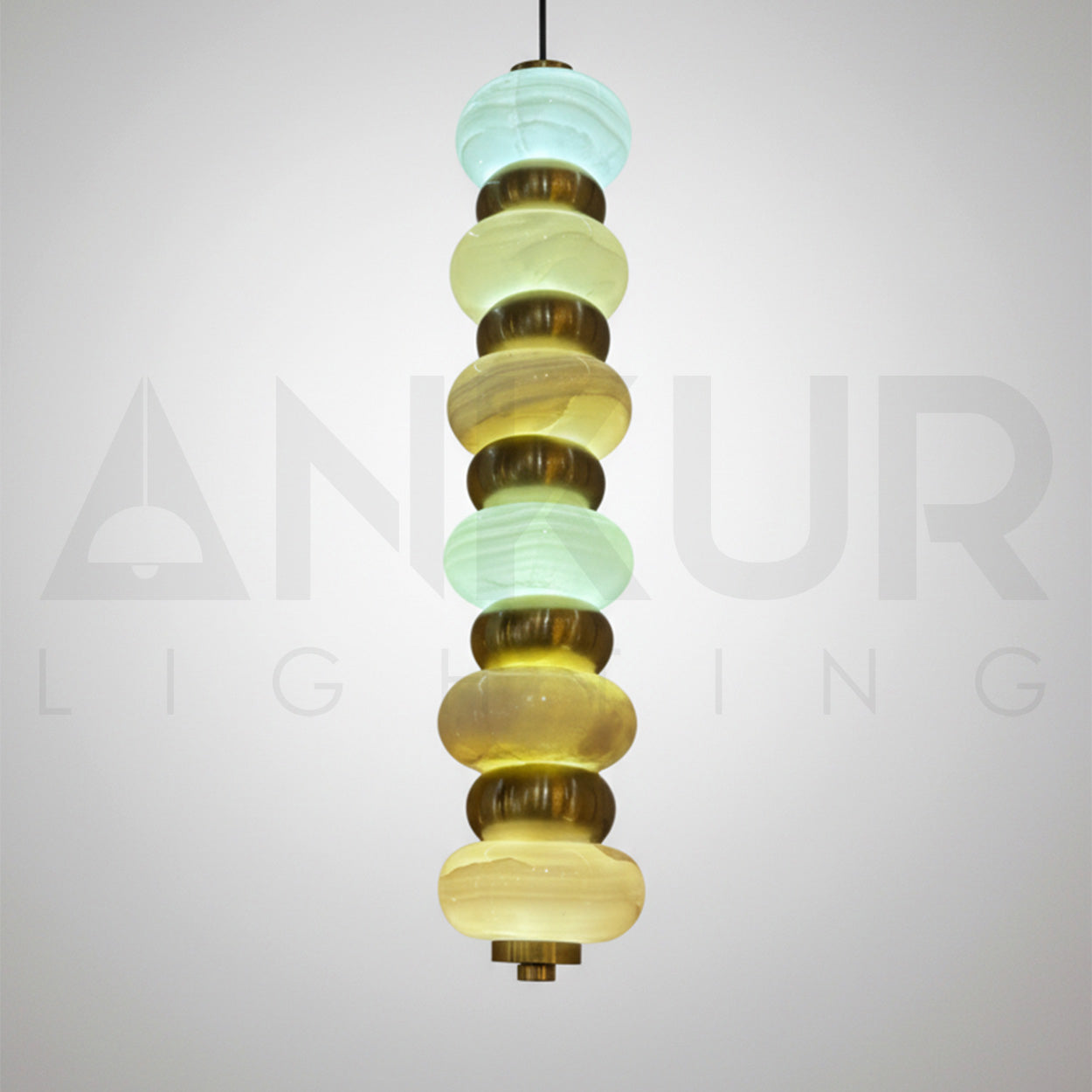 ANKUR CAELUS LUXUXY ONYX MARBLE HANGING LIGHT