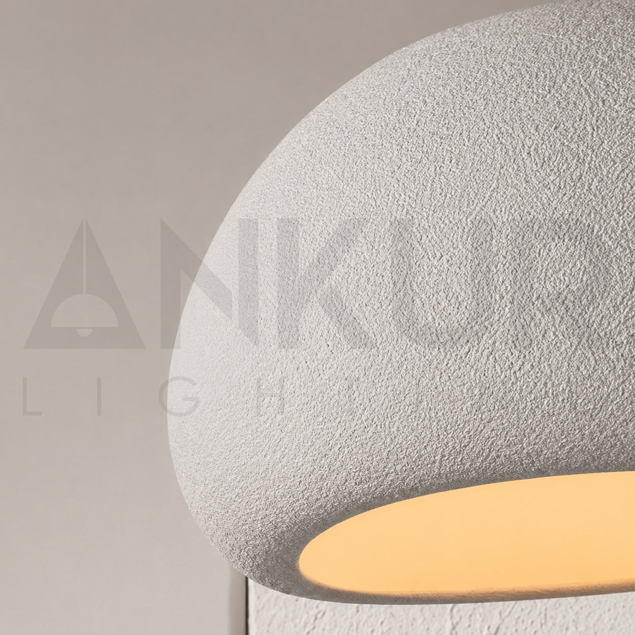 ANKUR CURVE CONCRETE LOOK PENDANT LIGHT FROM ANKUR TERRA COLLECTION