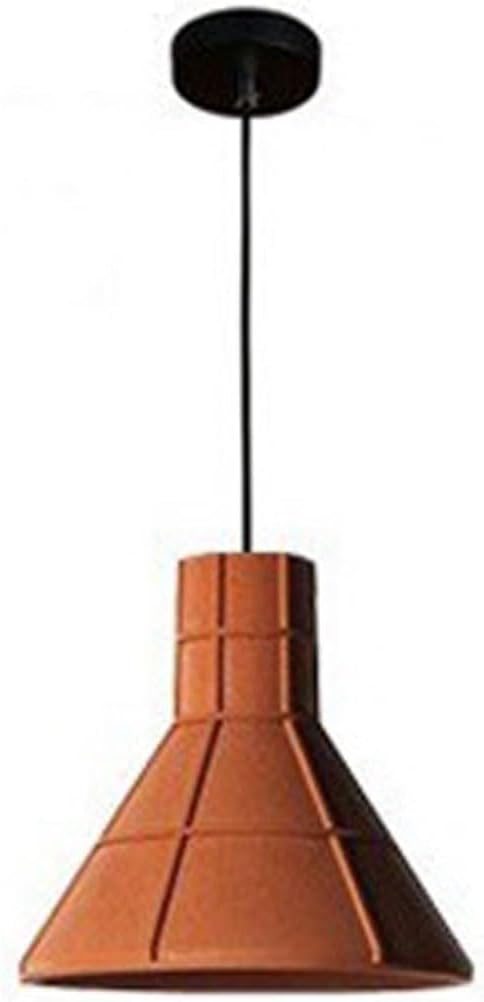 ANKUR HELIOS REDDISH BROWN MICROCEMENT LAMPSHADE CONCRETE PENDANT LIGHT