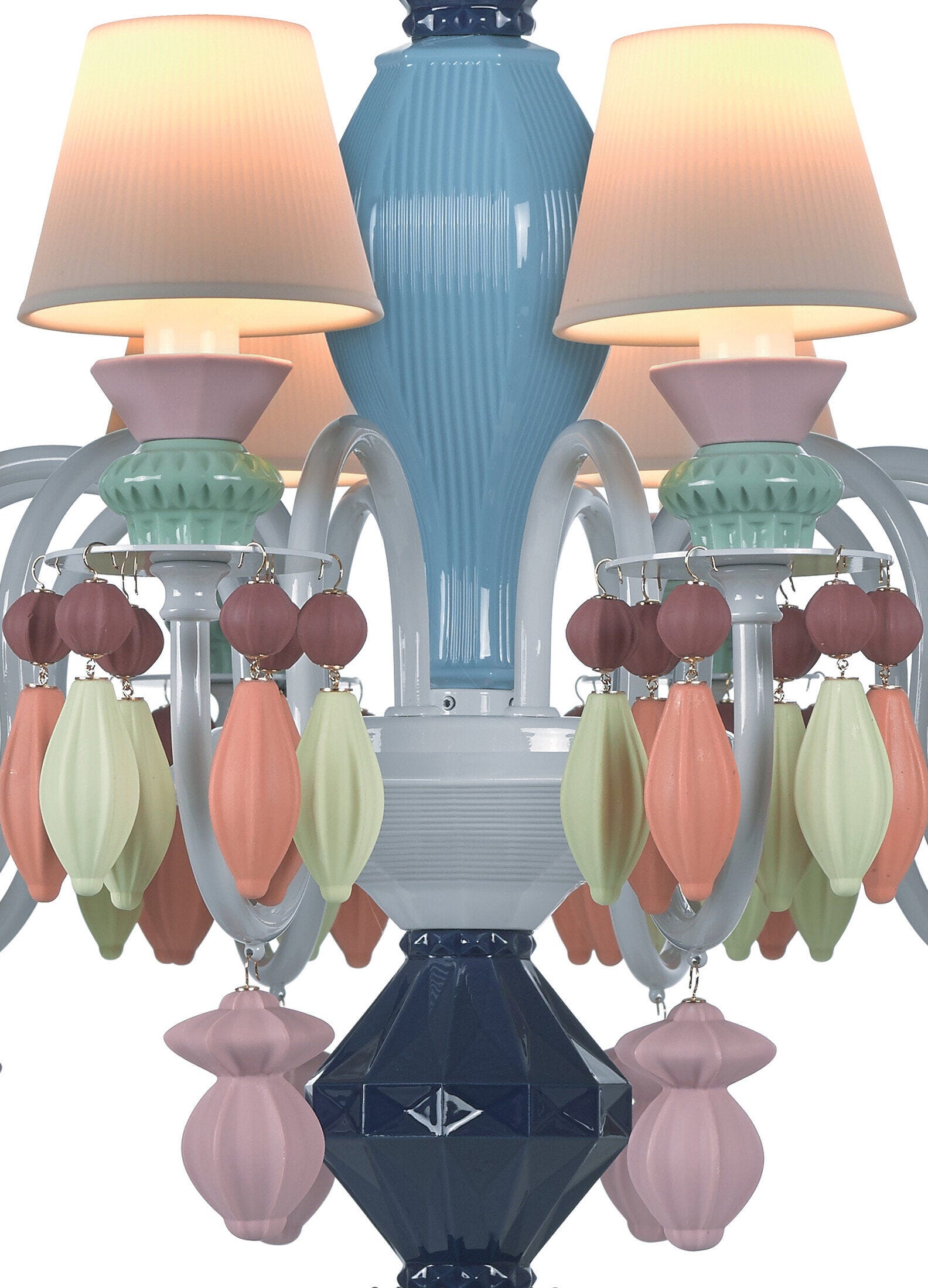 ANKUR BELLE LUXURY 8 LIGHT MULTICOLOUR HANDMADE CHANDELIER