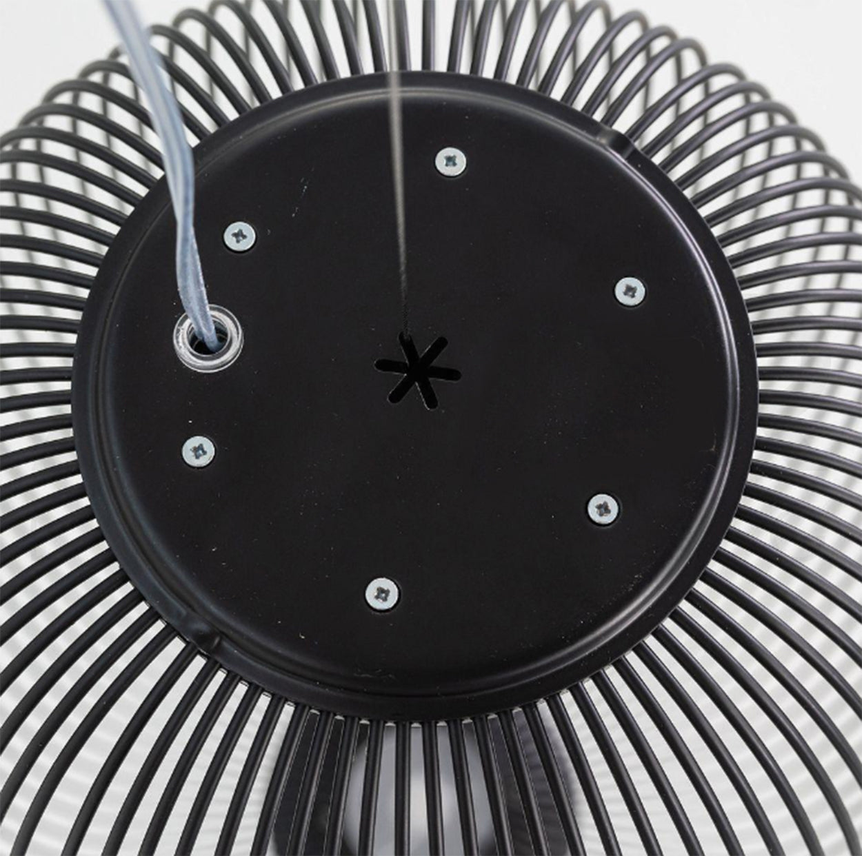ANKUR ECHO MODERN DESIGNER SPOKES BLACK FINISH METAL BASED HANGING LIGHT FOR HOME LIGHTING