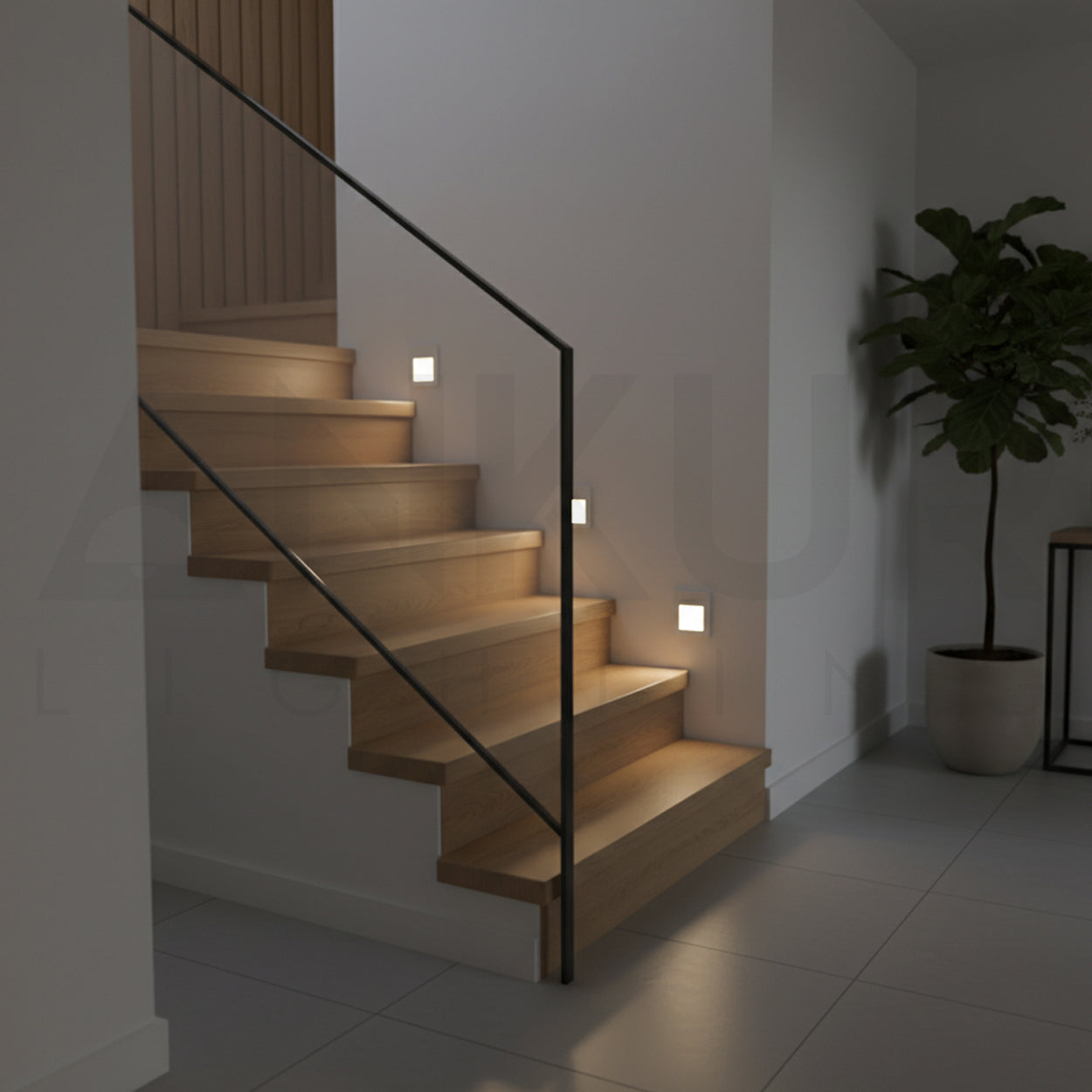 ANKUR MATRIX SQUARE SHAPE STEP LIGHT FOR INDOOR AND OUTDOOR LIGHTING