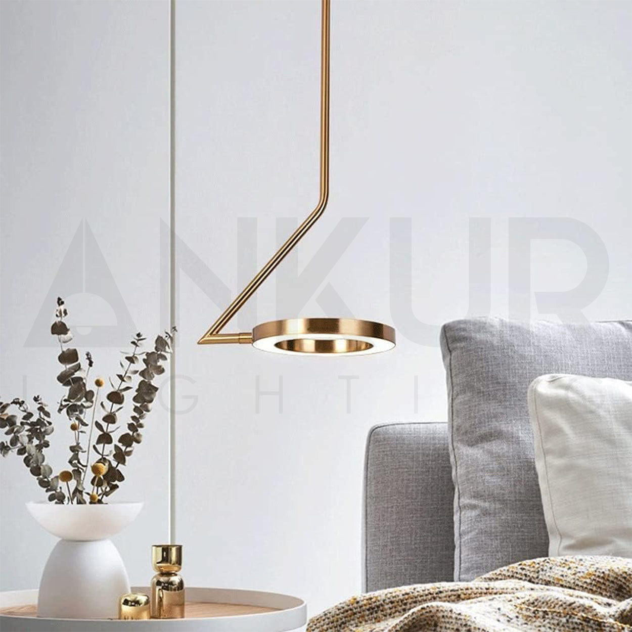 ANKUR FERROUS MODERN METAL LED PENDANT LIGHT FOR KITCHEN AND DINNING HANGING LIGHT