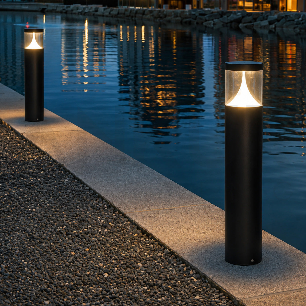 ANKUR TESS MODERN ANTI-GLARE BOLLARD LIGHT ELEGANT OUTDOOR LED PATHWAY LIGHTING