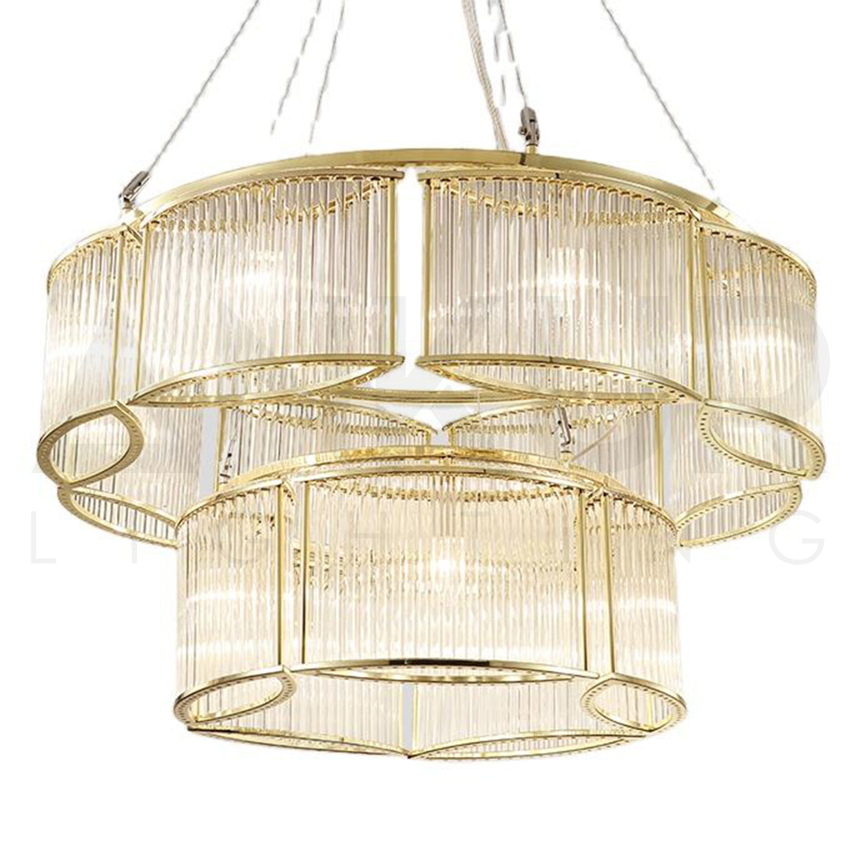ANKUR VALERIA CRYSTAL CHANDELIER GOLD AND METAL FINISH FOR LUXURY HOME