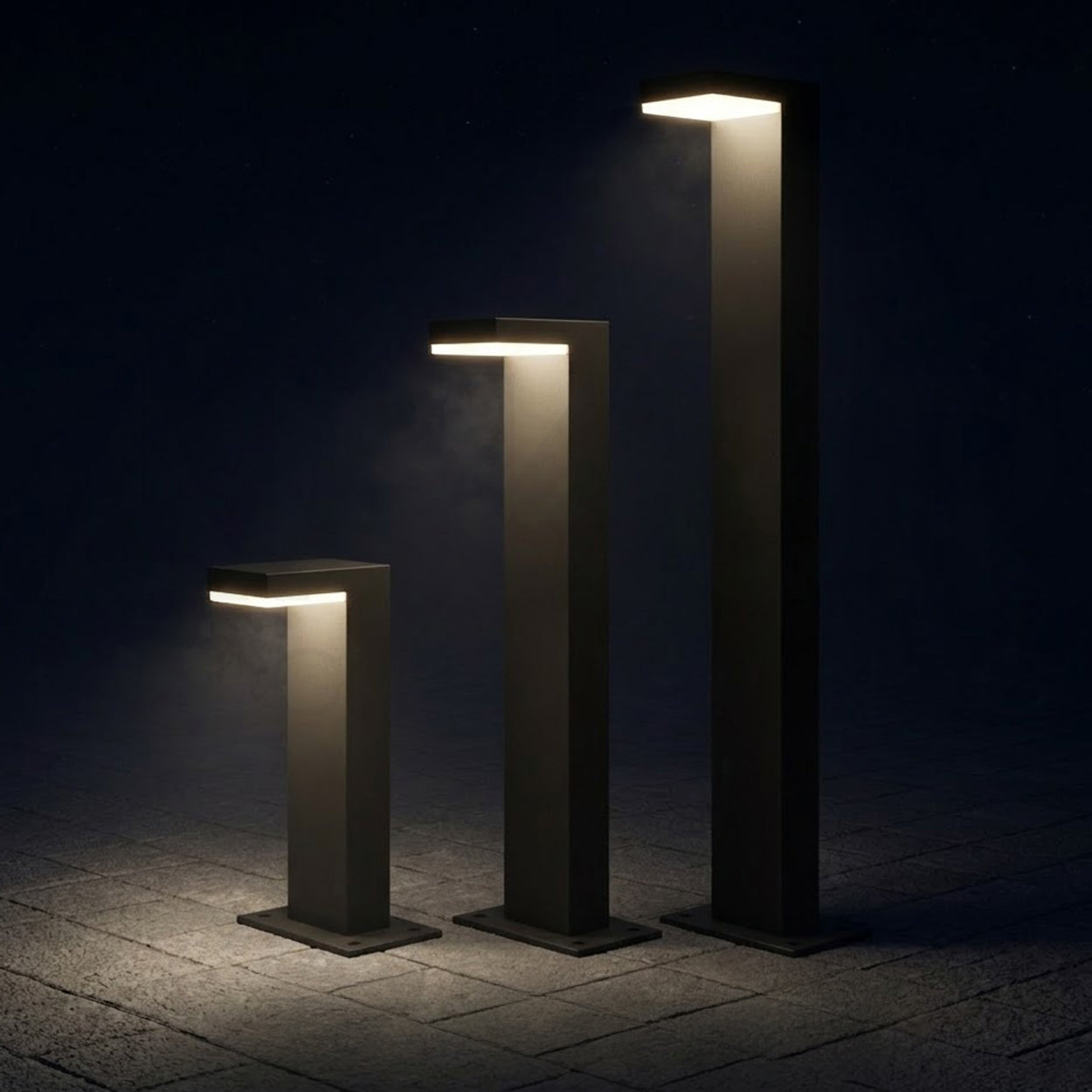 ANKUR TAMO MODERN ANTI-GLARE BOLLARD LIGHT – ELEGANT OUTDOOR LED PATHWAY LIGHTING