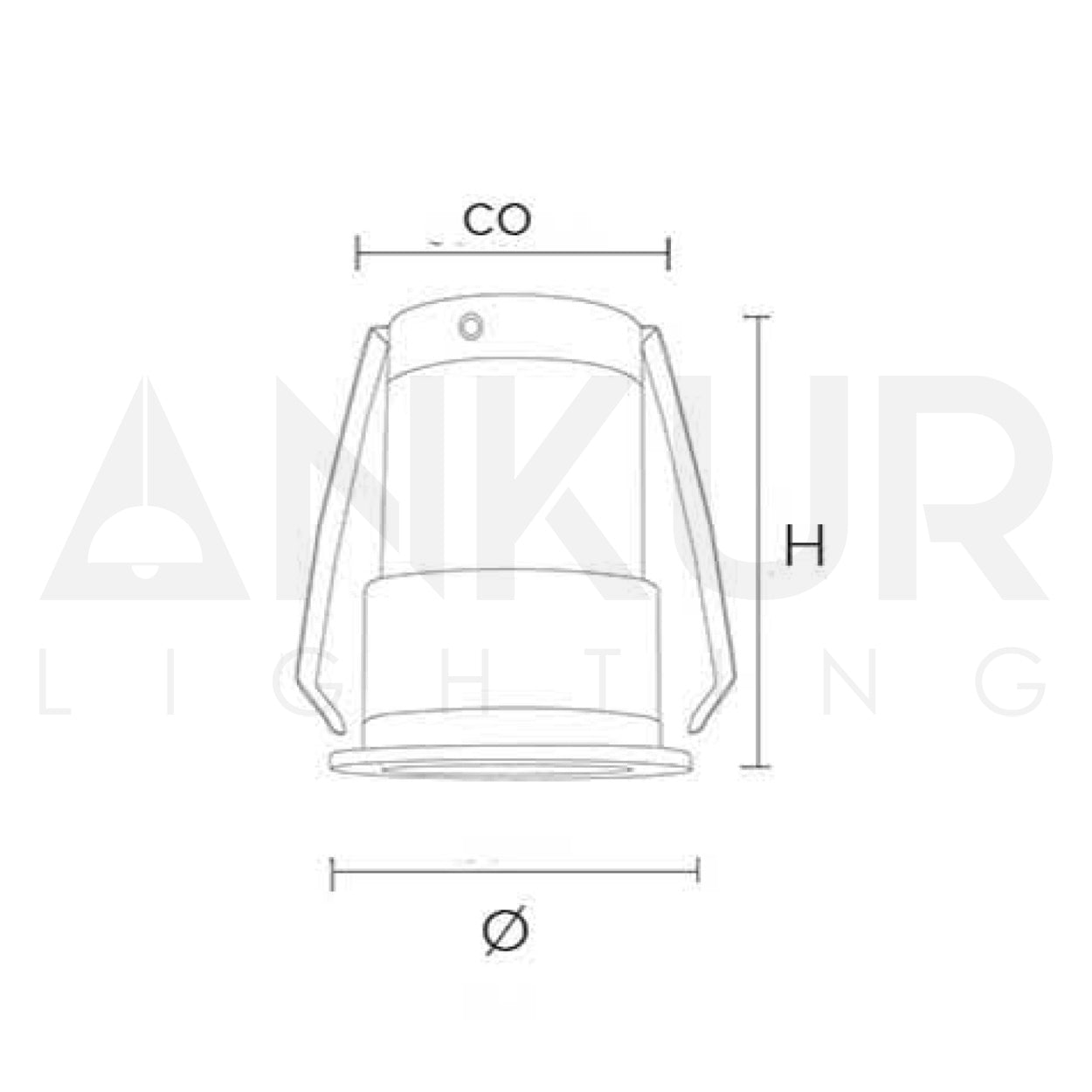 ANKUR ARTIS DEEP ANTIGLARE FIXED LED DOWNLIGHT