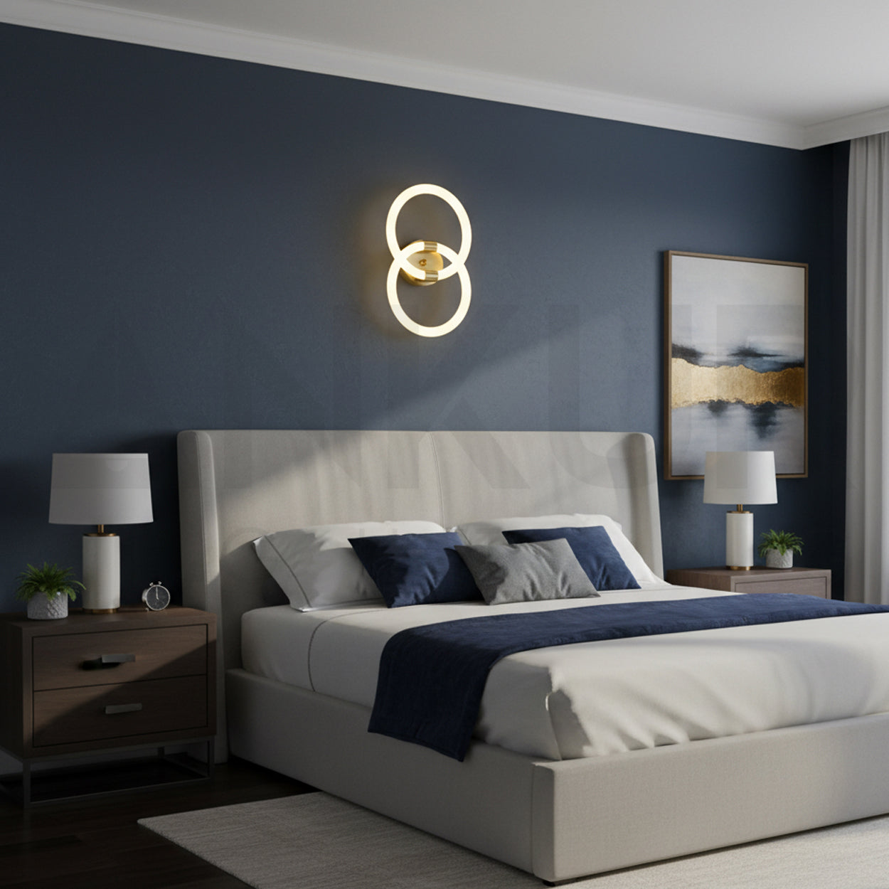 ANKUR BAGLIORE DOUBLE LOOP LED WALL LIGHT