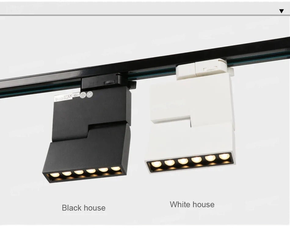 ANKUR VORTEX 6LP LASERBLADE ADJUSTABLE LED TRACK LIGHT 12W FOR SHOWROOM AND EXHIBITION HOME SPOTLIGHT